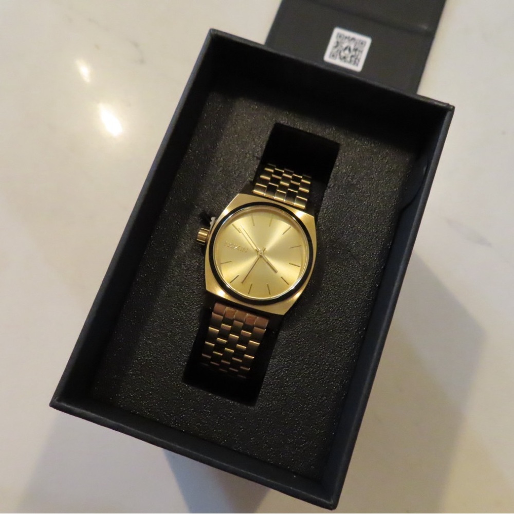 Nixon All Gold Medium Time Teller Watch